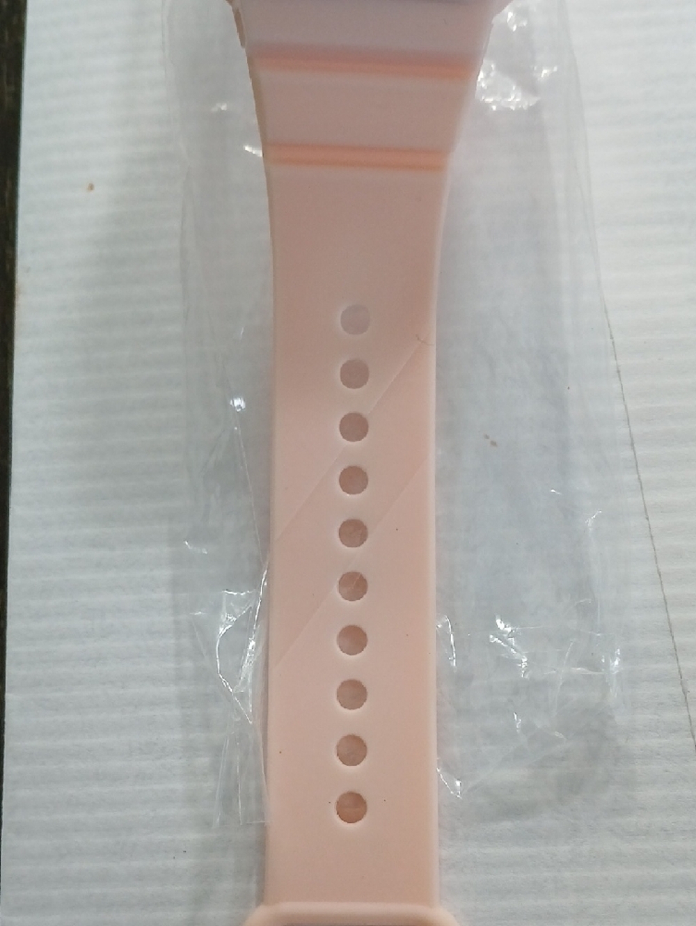 Blush Pink Silicone Smartwatch - Minimal Octagonal Face - Picture 4 of 5